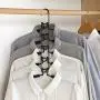Kiode 5 in 1 Multi-Layer Clothes Hangers,Multi Layers Wardrobe Clothes Rack Space-Saving,Multi-Metal Wardrobe Clothes Storage Rack Detachable Hanger