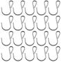 JCBIZ 20pcs 35x22mm Silver Stainless Steel S-Shape Hook for Hanging Flowers, Jewelry, Towels