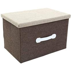 Jumbo Storage Boxes - Natural Jute Storage Container - Beige Closet Boxes - 18 x 12 x 12 inches