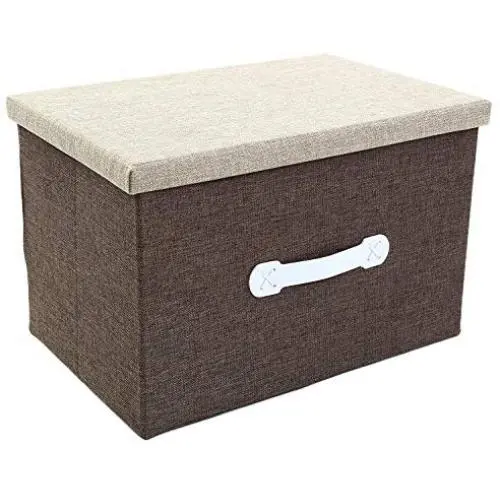 Jumbo Storage Boxes - Natural Jute Storage Container - Beige Closet Boxes - 18 x 12 x 12 inches Jumbo Storage Boxes - Natural Jute Storage Container - Beige Closet Boxes - 18 x 12 x 12 inches