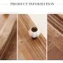 LIANGJUN Wall Coat Rack Clothes Hat Hanger Holder Shelf Solid Wood With Mirror Creative, Brown, 85x47x13CM jacket scarf porch