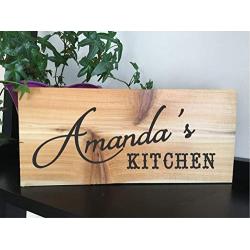 PERSONALIZED KITCHEN SIGN, RECLAIMED CEDAR 12X5 WITH HANGER, RUSTIC COUNTRY ELEGANT WOOD SIGN, UNIQUE GIFT, HOUSEWARMING GIFT, ANNIVERSARY GIFT, BIRTHDAY GIFT, MOTHERS DAY GIFT, WEDDING GIFT