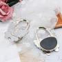 WSSROGY 3 Pack Butterfly Folding Hanger Foldable Purse Hook Handbag Hanger Hook for Table Dresser