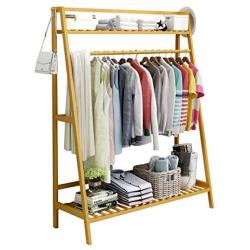 YWYMJ Coat Racks Hanger Bamboo Hanger Jacket Clothes Hanger 2 Layers 2 Hooks for Shoe Racks and hat Racks (60 cm, 80 cm, 100 cm) x 40 x 140 cm Optional (Size : 10040180cm)