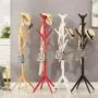 DNSJB coat rack Stand Solid Wood Frame Study Portable Free Standing Entryway Hat Coat Clothes Jacket Umbrella Holder Hanger Coat Tree Stand with 8 Hooks (Color : B)