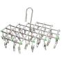 underwear drying rack Multi-function Clothes hanger Stainless steel Originality Socks clip 35 Windproof clamp ( WJY )