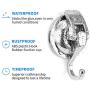 No Punching Heavy Duty Vacuum Suction Cup Hooks Powerful Suction Cup Hooks Wreath Hanger for Shower (2 Pack)