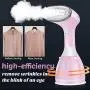 NUOBEIER Steamer for Clothes Steamer, Powerful Handheld Portable Travel Garment Steamer Fabric Wrinkle Remover, 20s Fast Heat-up，280ml Large Detachable Water Tank FS