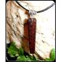 Pendant Necklace handcrafted from Snakewood with Tibetan Silver hanger