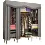 Hai Yan Boutique Cloth Wardrobe Cloth Wardrobe Assembly Wardrobe Rental Room Space Storage Clothes Hanger Coat Rack