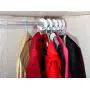 TADAE 40 Pieces 8 Colors Clothing Size Dividers Round Hangers Closet Dividers, Size Series XXS to XXXL and Blank with Marker Pen
