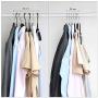 Iddefee Clothes Hanger Pack of 20 Plastic Hangers-4223cm Suitable for Closet Save Space Black Pants Hangers (Color : Black, Size : 4223cm)