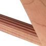 HANGERWORLD 5 Cedar Wood 17.7inch Suit Clothes Coat Garment Broad Ended Hangers with Non Slip Inlaid Pants Bar
