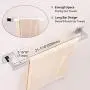 Bath Towel Bar 23.74", Suyar SUS304 Stainless Steel Bathroom Single Towel Holder, Shower Coat Pants Clothes Hanger, Hand Towel Rack for Wall, Polished Chrome Bath Towel Bar 23.74", Suyar SUS304 Stainless Steel Bathroom Single Towel Holder, Shower Coat Pants Clothes Hanger, Hand Towel Rack for Wall, Polished Chrome