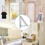 TOOGOO Wall Mounted Clothes Airer Washing Line Coat Shirt Dryer Folding/Pull Out Wall Hanger Space Saving Clothes Cupboard Storage Organiser for Washing Room Laundry Bathroom Utility