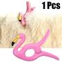 Quietcloud Towel Clips Hanger Flamingo Clothes Grip Clothespin Lightweight Portable Pink