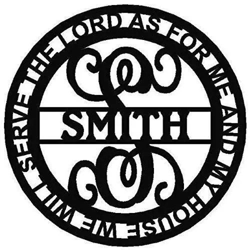 Personalized Metal Monogram Letter, Customized Door Hanger Monogram