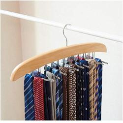 Multi-Functional Wooden Clothes Hangers Rotatable Storage Hangers Cloth Rack Storage Cloth Household Hanger Closet Organizer 2pcs Random Color