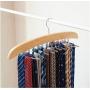 Multi-Functional Wooden Clothes Hangers Rotatable Storage Hangers Cloth Rack Storage Cloth Household Hanger Closet Organizer 2pcs Random Color