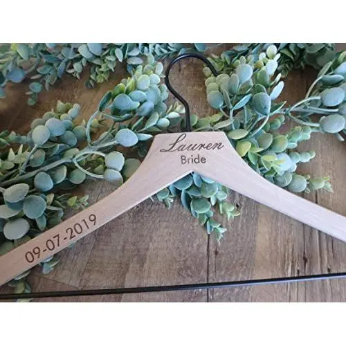 Personalized wedding dress wood hangers, bridesmaids Personalized wedding dress wood hangers, bridesmaids