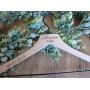 Personalized wedding dress wood hangers, bridesmaids