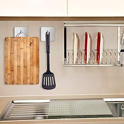 Towel Hooks with Stainless Steel Brushed Nickel for Bath Kitchen Garage Heavy Duty Wall Mount Coat Hanging Rack
