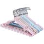 10pcs Children Adult Clothes Hanger Clothes Drying Rack Non-Slip Metal Shirt Hook Hangers Coat Hanger Clothes Accessories Rack Random Color