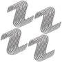 Hulless 3.5 Inch S Shaped Hanging Hooks Solid Stainless Steel S Hooks Kitchen Hooks for Spoon Pan Pot Hangers Multiple Uses 20PCS.