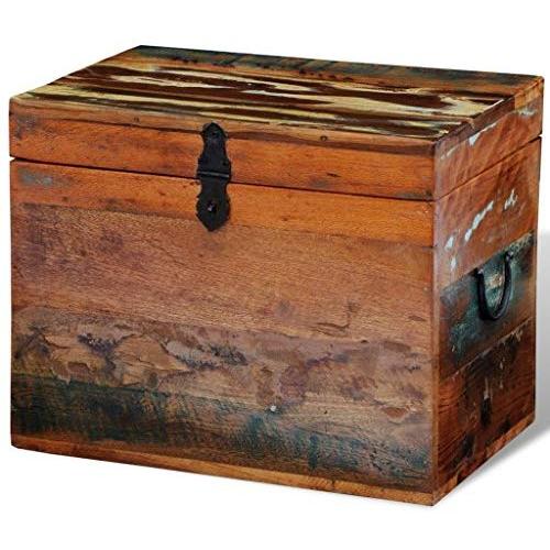 Festnight Reclaimed Solid Wood Storage Boxes Wooden Trunk Chest Case Cabinet Container with Handles for Bedroom Closet Home Organizer Collection 15 x 11 x 12 Inches Festnight Reclaimed Solid Wood Storage Boxes Wooden Trunk Chest Case Cabinet Container with Handles for Bedroom Closet Home Organizer Collection 15 x 11 x 12 Inches