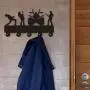 LEWIS1205 Wall Clothes Hanger 1Piece Rock Band Door Hook Wall Docor Rock Music Clothes Coat Hat Hanger Kitchen Bathroom Towel Hooks Key Holder Gift for Singer