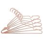 Closet Complete Luxurious, Modern, Strong Metal, “Millionaire” Space Saving Coat Hangers, Rose Gold, Set of 5