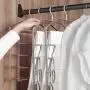 HJYPYJ Space Saving Trousers Hangers,5 Layers Multifunction Magic Pants Hangers, Household Aluminum Anti-Slip Magic Clothes Hangers/Rose Gold / 3 Pcs HJYPYJ Space Saving Trousers Hangers,5 Layers Multifunction Magic Pants Hangers, Household Aluminum Anti-Slip Magic Clothes Hangers/Rose Gold / 3 Pcs