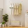 WZP Household Home Coat Rack Simple Hanger Floor Bedroom Room Hanging Clothes Rack Floor Type Single Pole Mobile Modern