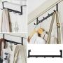 Retrofish Over The Door 5 Hook - Wall Mounted Clothes Organizer - Wardrobe Clothes Hangers Rack Umbrella Door Hook Iron