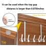 Over The Door Hook, 5 Coat Hooks Door Hanger for Hanging Coats, Hoodies, Hats, Scarves, Purses, Bath Towels, Robes (White)