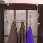Mebbay Pack of 2 Over The Door Rack, Heavy Duty Organizer Hooks, Over Door Hanger for Clothes, Towels, Hats - 5 Dual Hooks