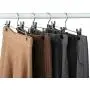Heavy Duty Stackable Metal Clothes Hangers Chrome with Non-Slip Adjustable Clips for Skirts, Pants and Slacks(20 Pack) Heavy Duty Stackable Metal Clothes Hangers Chrome with Non-Slip Adjustable Clips for Skirts, Pants and Slacks(20 Pack)