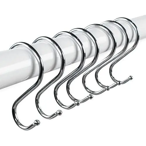 S Hooks 3'' Heavy-Duty Stainless Steel Kitchen Hooks for Hanging Pans Pots Bags Towels Clothing (12 Pack) S Hooks 3'' Heavy-Duty Stainless Steel Kitchen Hooks for Hanging Pans Pots Bags Towels Clothing (12 Pack)