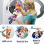 EDS 3PCs Adjustable Socks Storage Organizer Non-Slip Hanging Rope Hook Clips Sock Cleaning Aid Tool Socks Drying Hanger Clothesline Random Color Sent