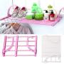 DedSecQAQ Portable Balcony Folding Hanging Clothes Hanger,Multifunction Adjustable Clothes Rack Indoor Outdoor Laundry Dryer White