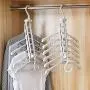 GWFVA Creative Multi-Function Multi-Layer Folding Hanger Storage Artifact Household Clothes Hanger Magic Clothes Support Storage Rack