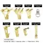 Hilitchi Picture Hangers, 160-Pcs Professional Frame Hanging Picture Hanging Kit Hanger - Heavy Frame Hooks for Wall Mounting Holds 5-100 lbs