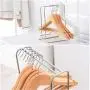 Augproveshak Clothes Hanger Organizer Rack Sturdy Stainless Steel Clothes Caddy Storage Holder Stacker for Closet & Room Tidier Laundry Rooms Drying Rack
