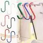 Wellmax S Hooks for Hanging, Heavy Duty S Shaped Hooks, Colored Metal S Hook Set for Hanging Plants, Closet, Kitchen, Pot Rack, and pots and Pans. 5 inches Long and 6mm Thick