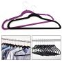 GiODLCE Velvet Hanger (Set of 50) - Ultra -Thin No Slip Velvet Suit Hangers for Men and Women Clothes (Black)