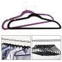 GiODLCE Velvet Hanger (Set of 50) - Ultra -Thin No Slip Velvet Suit Hangers for Men and Women Clothes (Black)