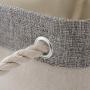 Storage Basket with Cotton Rope Handle, Collapsible Storage Bins Set Works As Baby Storage, Toy Storage, Nursery Baskets 6Pack (Grey&White)