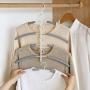 HJYPYJ Magic Hanger,Fold Multifunctional Hangers,Detachable Multi-Layer Hook Design,Space-Saving Organizer Hanger Strong Bearing Capacity/White / 44x40cm