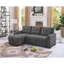LILOLA Lucca Gray Linen Reversible Sleeper Sofa Storage Chaise LILOLA Lucca Gray Linen Reversible Sleeper Sofa Storage Chaise