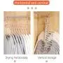 KOWTH Magic Cloth Hanger Space Saving Hangers, Multifunctional Organizer Clothes Hangers with 9 Slots Sturdy Plastic for Heavy Clothes, New Invention Anti-Skid Folding Hanger, 8PACK(Gray)